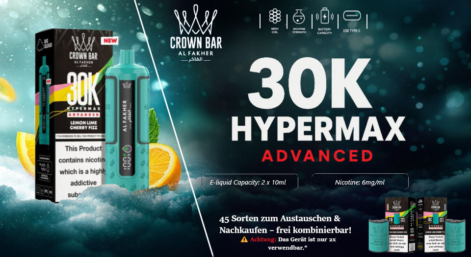 Al Fakher 30K Hypermax Mehrweg E-Zigarette