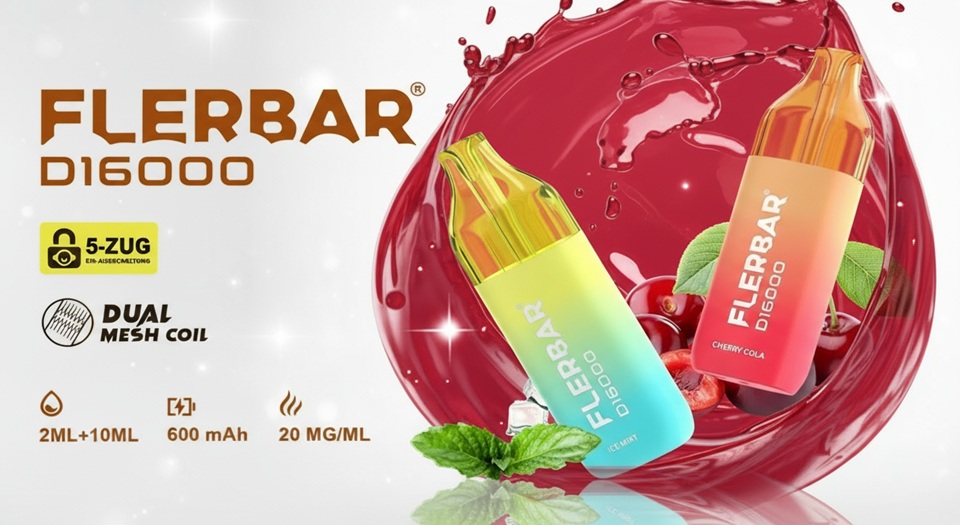 Flerbar D16000 Bundle – alle Sorten 20mg