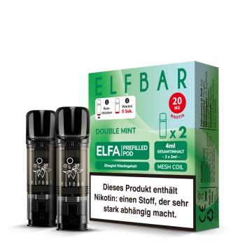 ELFA Pods by Elfbar - Double Mint - Prefilled Pod 2ml/ Stück