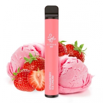 ELF BAR 600 - Strawberry Ice Cream - EINWEG-E-ZIGARETTE 20mg