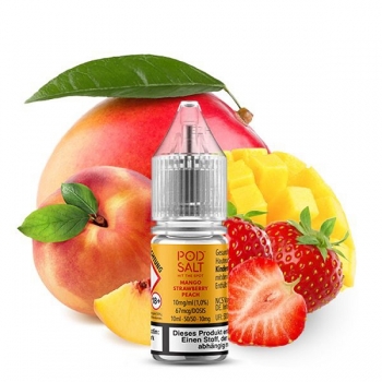 Pod Salt - Xtra Mango Strawberry Peach 10ml 20 mg