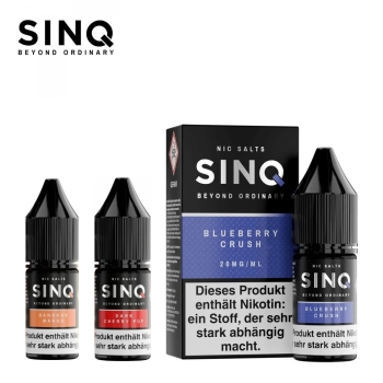SINQ Nic Salt Liquids Alle Sorten