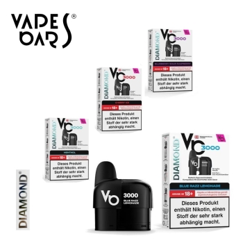 Vapes Bars Diamond 3000 Pods Alle Sorten 20mg