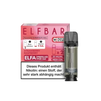 ELFA Pods by Elfbar - Strawberry Raspberry - Prefilled Pod 2ml/ Stück