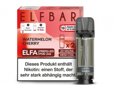 ELFA Pods by Elfbar - Watermelon Cherry - Prefilled Pod 2ml/ Stück