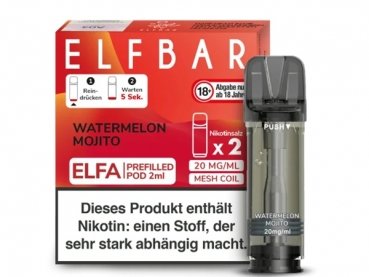 ELFA Pods by Elfbar - Watermelon Mojito - Prefilled Pod 2ml/ Stück