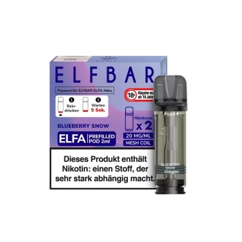 ELFA Pods by Elfbar - Blueberry Snow - Prefilled Pod 2ml/ Stück