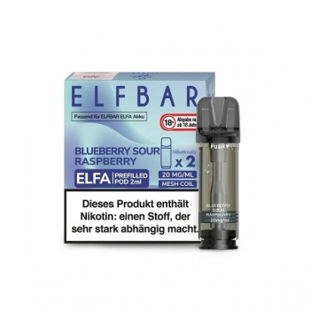 ELFA Pods by Elfbar - Blueberry Sour Raspberry - Prefilled Pod 2ml/ Stück