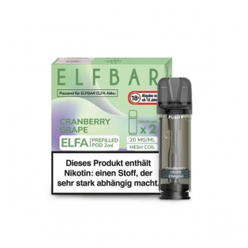 ELFA Pods by Elfbar - Cranberry Grape - Prefilled Pod 2ml/ Stück