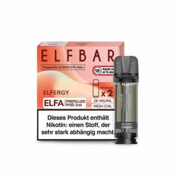 ELFA Pods by Elfbar - Elfergy - Prefilled Pod 2ml/ Stück