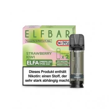 ELFA Pods by Elfbar - Strawberry Kiwi - Prefilled Pod 2ml/ Stück