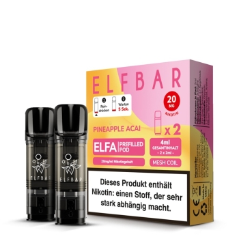 ELFA Pods by Elfbar - Pineapple Acai - Prefilled Pod 2ml/ Stück