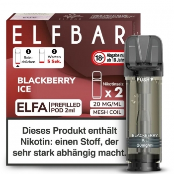 ELFA Pods by Elfbar - Blackberry Ice - Prefilled Pod 2ml/ Stück