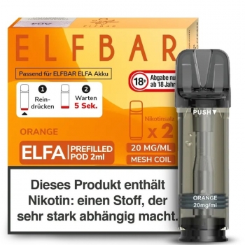 ELFA Pods by Elfbar - Orange - Prefilled Pod 2ml/ Stück