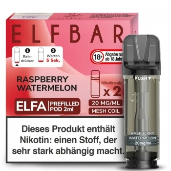 ELFA Pods by Elfbar - Raspberry Watermelon - Prefilled Pod 2ml/ Stück