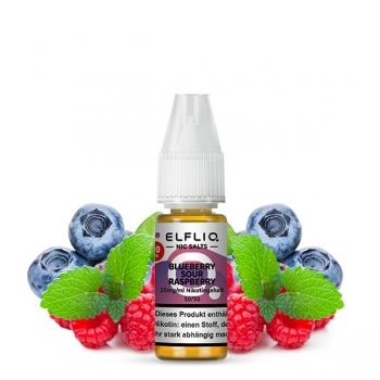 ELFLIQ Blueberry Sour Raspberry Nikotinsalz Liquid 10ml​ - 20mg