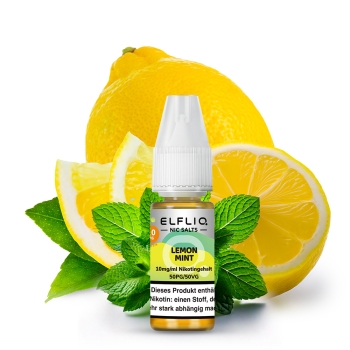 Elfliq Liquid by Elfbar - Lemon Mint - Nic Salt 10mg / 20mg