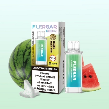 Flerbar Pods - Chewy Watermelon - Prefilled Pod 2ml / Stück