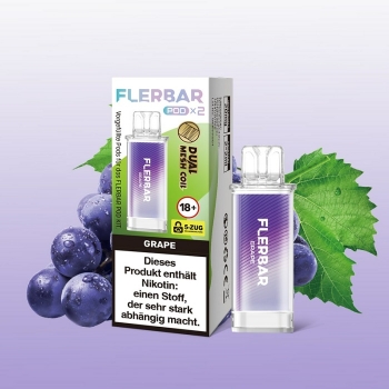 Flerbar Pods - Grape - Prefilled Pod 2ml / Stück