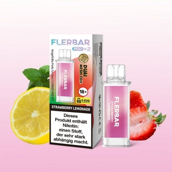 Flerbar Pods - Strawberry Lemonade - Prefilled Pod 2ml / Stück