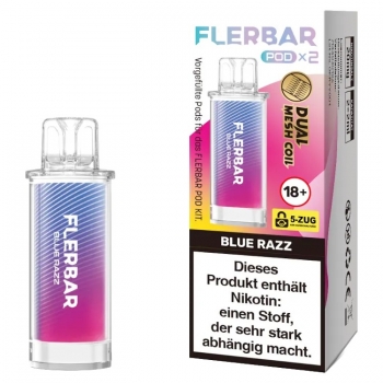 Flerbar Pods - Blue Razz - Prefilled Pod 2ml / Stück