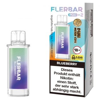 Flerbar Pods - Blueberry - Prefilled Pod 2ml / Stück