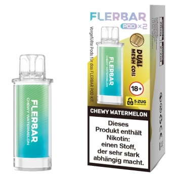 Flerbar Pods - Chewy Watermelon - Prefilled Pod 2ml / Stück