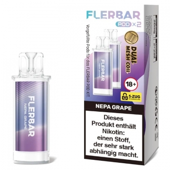 Flerbar Pods - Nepa Grape - Prefilled Pod 2ml / Stück