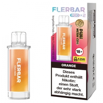 Flerbar Pods - Orange - Prefilled Pod 2ml / Stück