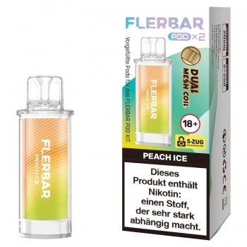 Flerbar Pods - Peach Ice - Prefilled Pod 2ml / Stück