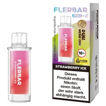 Flerbar Pods - Strawberry Ice - Prefilled Pod 2ml / Stück