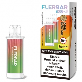 Flerbar Pods - Strawberry Kiwi - Prefilled Pod 2ml / Stück