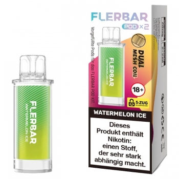 Flerbar Pods - Watermelon Ice - Prefilled Pod 2ml / Stück