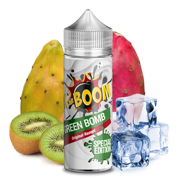 K-BOOM Green Bomb Aroma 10 ml – Kaktus-Kiwi-Geschmack mit Frischekick – jetzt bei Vaper King​