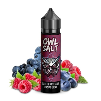 OWL Salt Longfill - Blueberry Sour Raspberry - Aroma 10ml