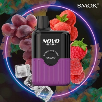 Smok Novo Bar B600 - Raspberry Grape Sherbet - EINWEG E - ZIGARETTE 20mg