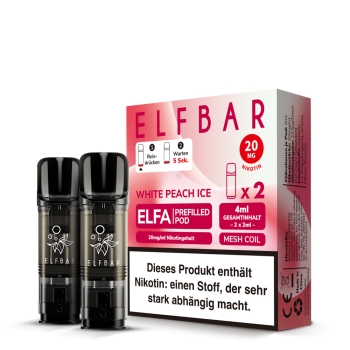 ELFA Pods by Elfbar - White Peach Ice - Prefilled Pod 2ml/ Stück