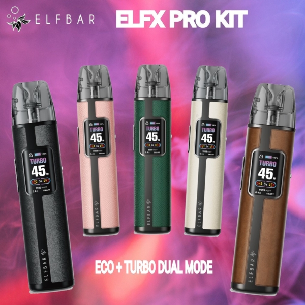 Elfbar ELFX Pro Refillable Pod Kit – jetzt bei Vaper King, sofort lieferbar mit schnellem DHL-Versand.