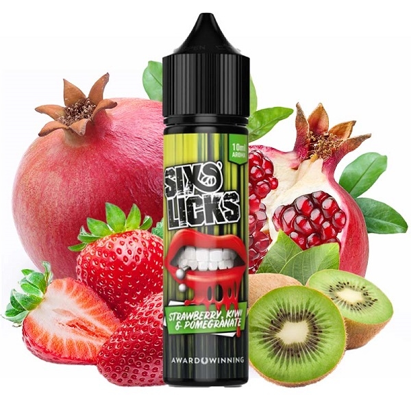 Six Licks - Strawberry Kiwi Pomegranate 10 ml