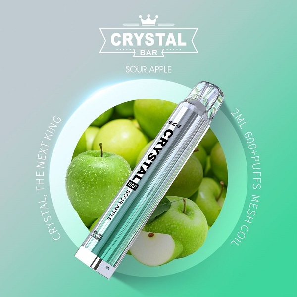 SKE Crystal Bar - Sour Apple - EINWEG E-ZIGARETTE 20mg