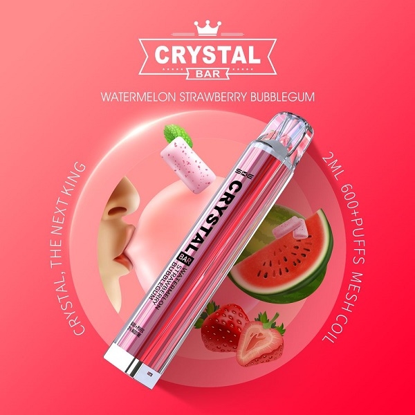 SKE Crystal Bar - Watermelon Strawberry Bubblegum - EINWEG E-ZIGARETTE 20mg