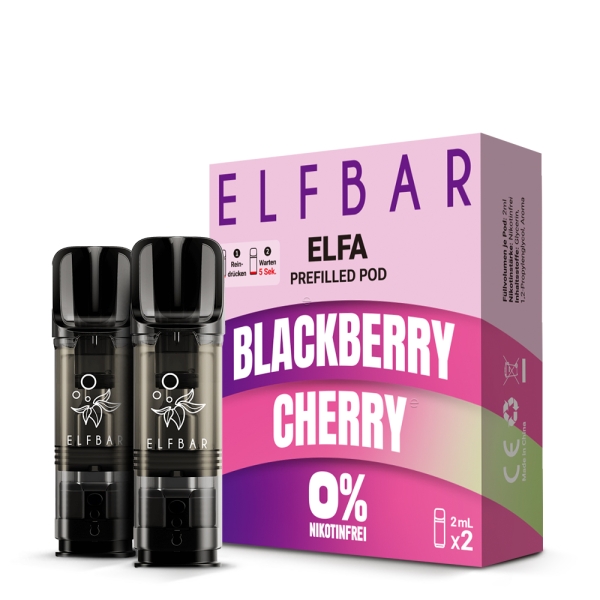 ELFA Pods by Elfbar - Blackberry Cherry - Prefilled Pod 2ml/ Stück Omg