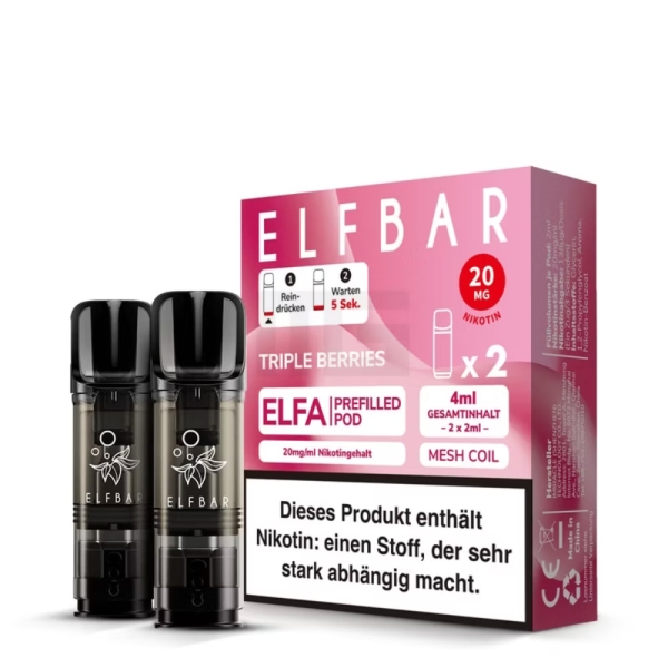 ELFA Pods by Elfbar - Triple Berries - Prefilled Pod 2ml/ Stück