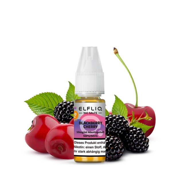 Elfliq Liquid by Elfbar - Blackberry Cherry - Nic Salt 10mg / 20mg