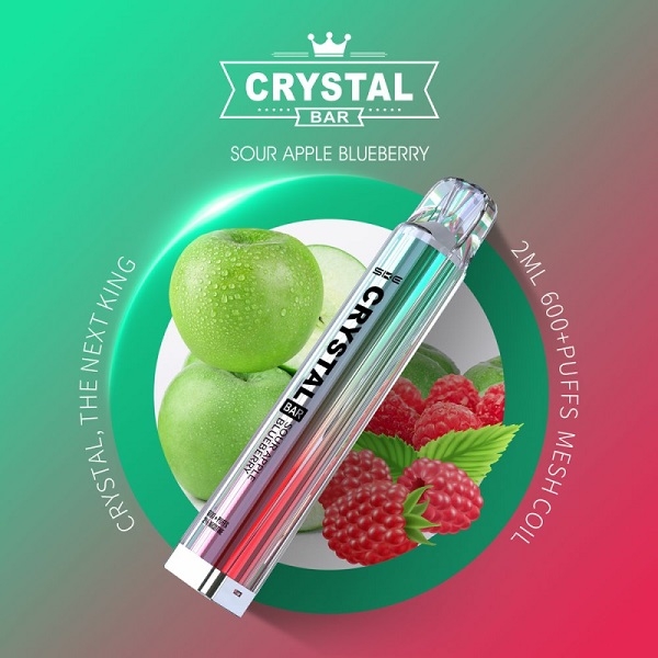 SKE Crystal Bar - Sour Apple Blueberry - EINWEG E-ZIGARETTE 20mg