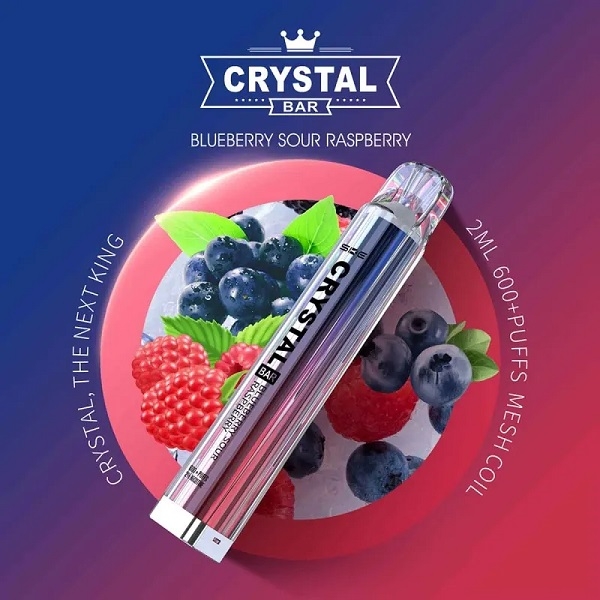 SKE Crystal Bar - Blueberry Sour Raspberry - EINWEG E-ZIGARETTE 20mg