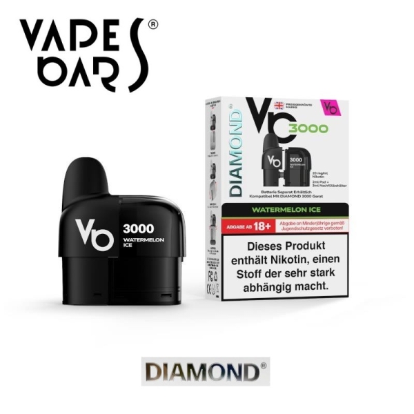 Vapes Bars Diamond 3000 Pods Alle Sorten 20mg